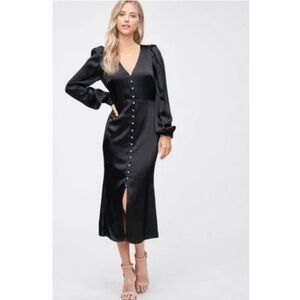 En Saison Black  Midi Dress